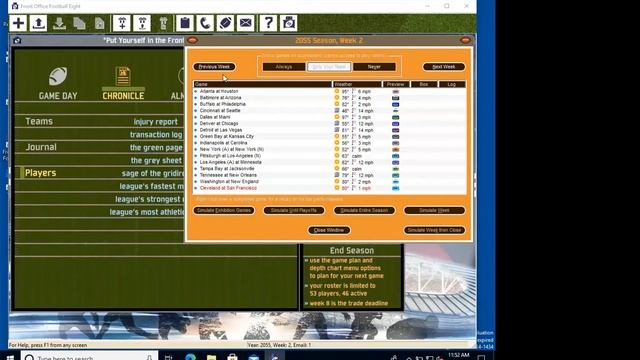Front Office Football game planning with the legendary tzach смотреть онлайн