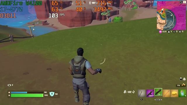 i7-4770, 8GB RAM, AMD FirePro W4100 2GB - GTA 5, Fortnite, Apex Legends, Cemu MK8 720p смотреть онлайн