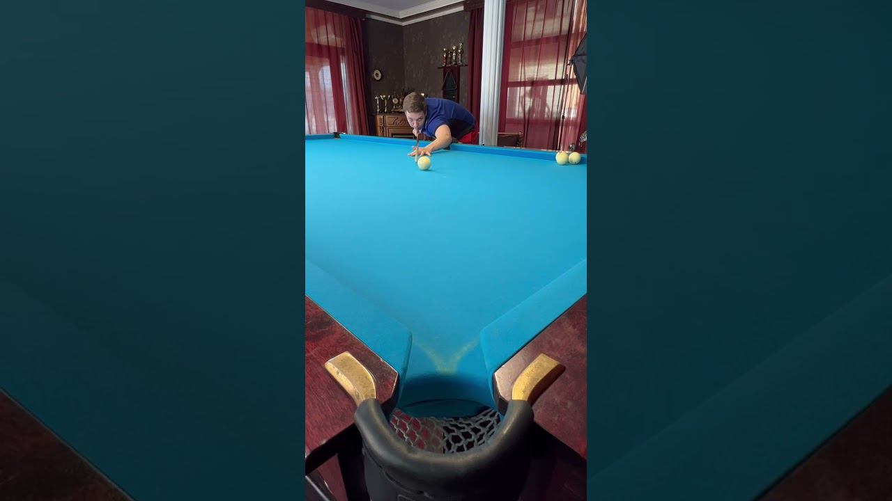 Проверка кия, техники и нервов)) Почему не забил последний? #shot смотреть онлайн