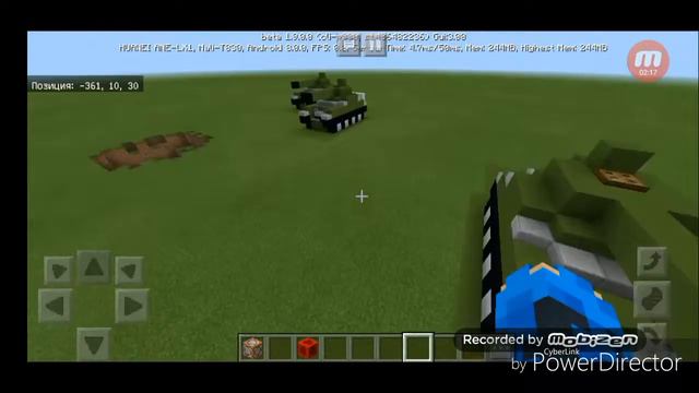 Работающий танк в Minecraft!Без модов смотреть онлайн