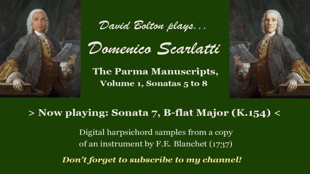 Domenico Scarlatti (1685-1757), Harpsichord Sonatas, Parma 1, 5-8 смотреть онлайн