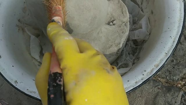 гусь Мультяшный из цемента. Goose Made Of Cement. Canso Feito De Cimento.Часть 2.