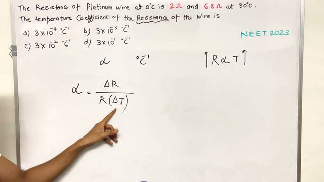 The resistance of Platinum wire at 0°c is 2 ohm and 6.8 ohm at 80°c.The temperature coefficient of смотреть онлайн