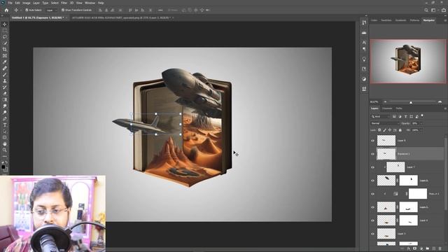 3D Desert Effect Concept Art Photoshop Manipulation Tutorial смотреть онлайн