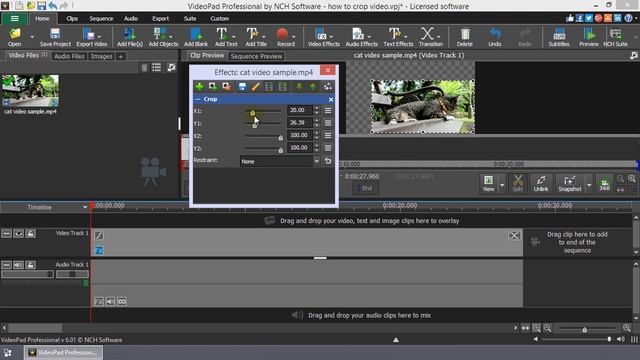 How to Crop Video | VideoPad Video Editing Tutorial смотреть онлайн