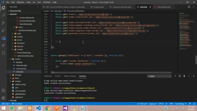 Laravel5.8 Ecom Part-54 (A) Coupon Code System: Planning with migration, Model & Coupon Form Design смотреть онлайн