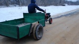 #покатушки НА МОТОБЛОКЕ С ПРИЦЕПОМ #мото