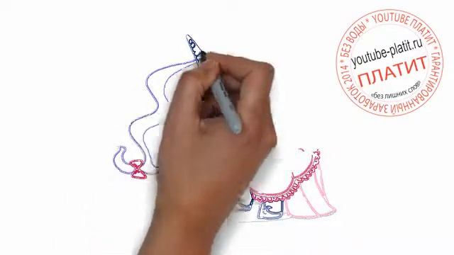 Маленькая принцесса пони луна Как нарисовать принцессу пони Луну в бальном платье простым карандаш смотреть онлайн