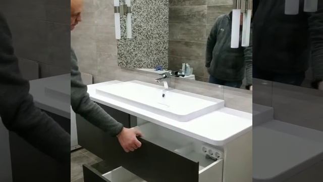 Тумба в ванную + зеркало смотреть онлайн