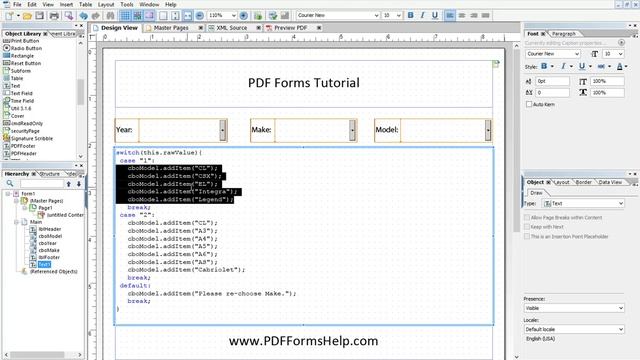 Creating Dynamic Dropdowns using Javascript in Adobe LiveCycle Designer ES 4® смотреть онлайн