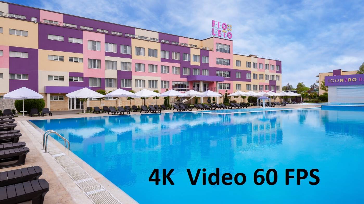 Фиолето Анапа Fioleto Family Resort. Всё сразу за 12 минут. Август 2024(4k 60fps)
