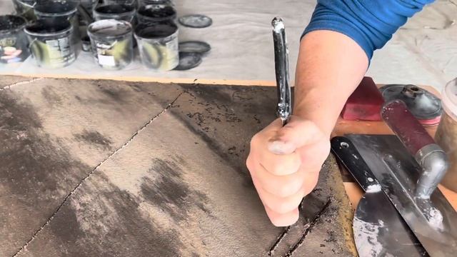 Венецианская штукатурка имитация камня. Подготовка образца Art Stone Эльф Декор WallART_DBS смотреть онлайн