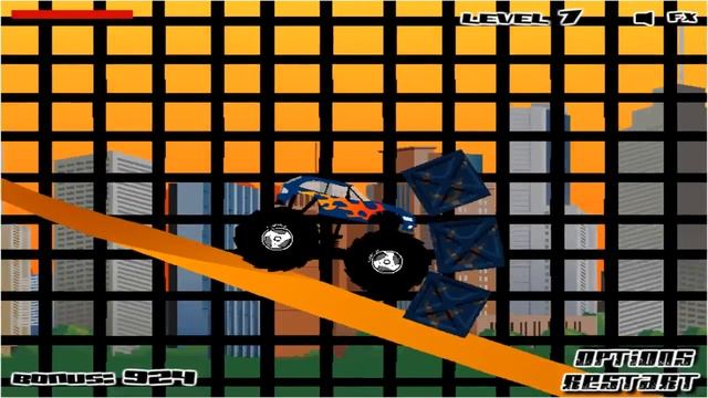 Monster Truck Games - Monster Truck Destroyer - All 12 Levels