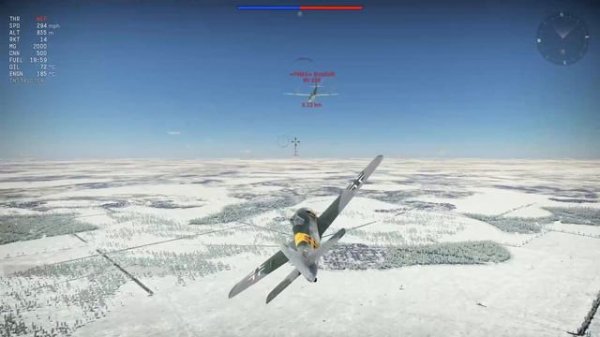 Panzerblitz Testing - FW-190 F-8 War Thunder Custom Battle Gameplay