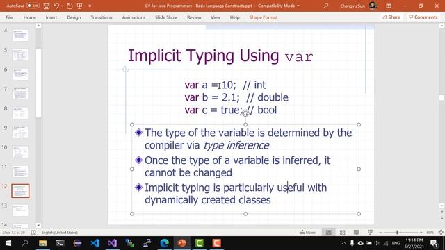 C# for Java Programmers: Basic Language Constructs смотреть онлайн
