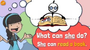 Action Verbs and Pattern Practice 2 for Kids What can s_he do by ELF Learning