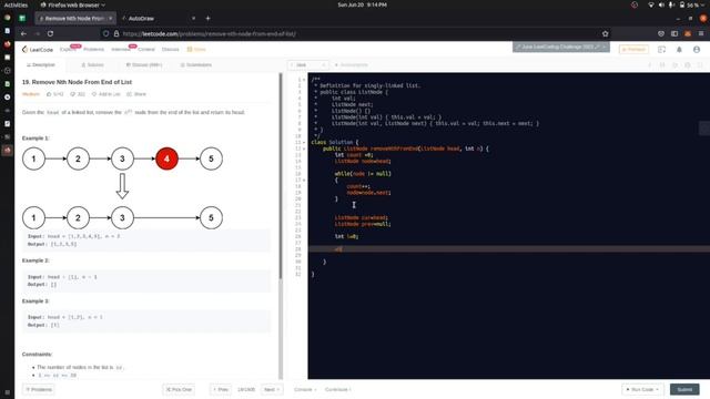 #node Remove Nth Node from the End in Linked List | Linked List | Day - 38 смотреть онлайн