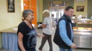 Завтрак и обзор столовой пансионата Сосновая роща, Пицунда, Абхазия