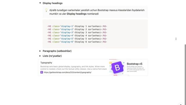 Bootstrap | 9. Typography смотреть онлайн