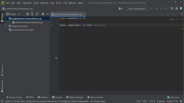 Python Tutorial #37 MP3 in Wav, Flac, OGG, Mat oder vice versa konvertieren смотреть онлайн