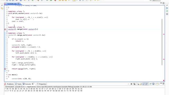 Сортировка слиянием (Merge sort) смотреть онлайн
