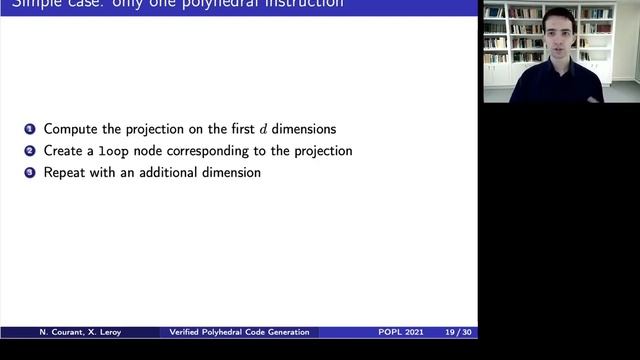[POPL 2021] Verified Code Generation for the Polyhedral Model (full) смотреть онлайн
