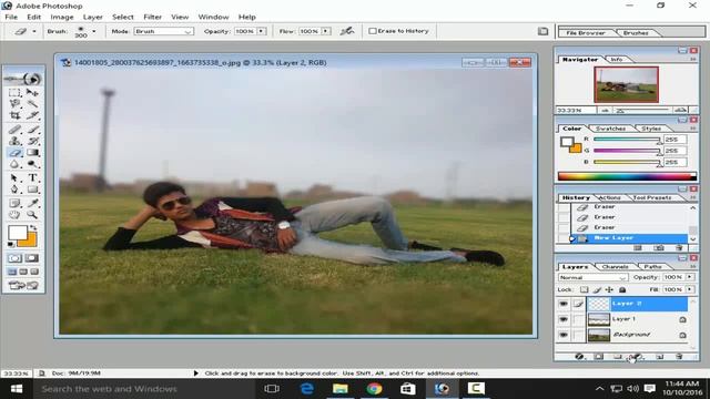 How to Create Blur and Soft Light in Adobe Photoshop 7.0 in Hindi Urdu. смотреть онлайн