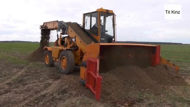 Испытания ворошительной машины для компостирования. смотреть онлайн