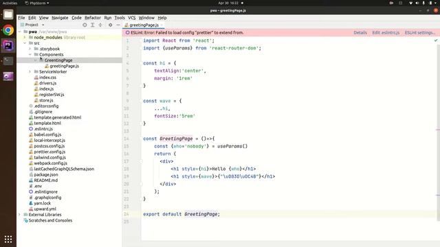 PWA studio Practice session: Create static route and render a react component смотреть онлайн
