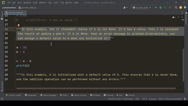 How to Fix "TypeError unsupported operand types for + 'int' and 'NoneType'" смотреть онлайн