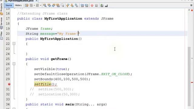GUI APP-6 How to Set The Title of JFrame- java swing смотреть онлайн