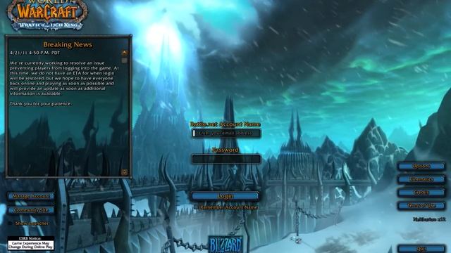 [HD] WoW - Wrath of the Lich King Log-in Screen [HD] смотреть онлайн