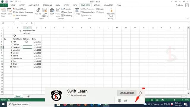 How to Add CheckBox in Excel File easily | swift learn смотреть онлайн