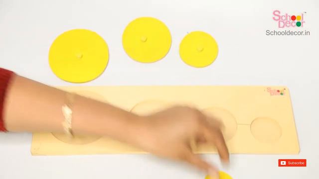 Wooden Circle Shape Seriation Educational Puzzle || Age Group 2-4 Years смотреть онлайн