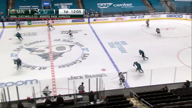 КАПРИЗОВ ГОЛ+ПАС ЗА 11 СЕКУНД!!! / Сан-Хосе - Миннесота / НХЛ 2021 смотреть онлайн