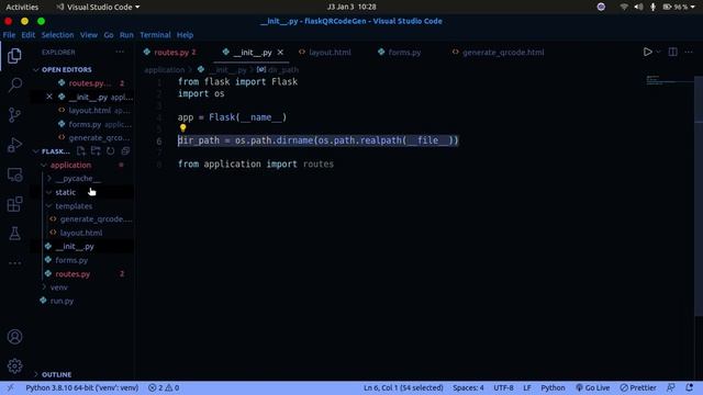 Flask web app for qr code generation and decoding | Python | p-2 смотреть онлайн
