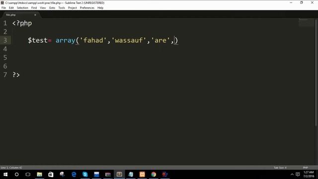 Array in PHP смотреть онлайн