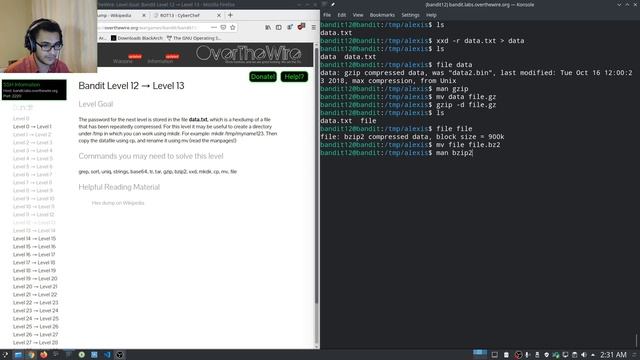 OverTheWire Bandit Walkthrough - Level 12