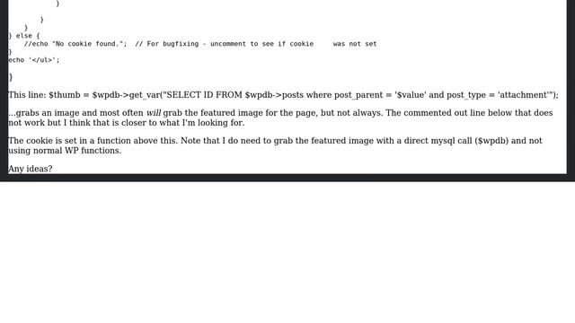 Wordpress: Getting featured image with direct $wpdb within plugin смотреть онлайн