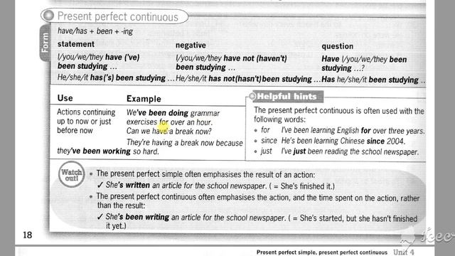 Present Perfect Continuous смотреть онлайн