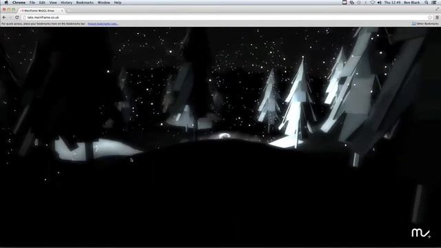 Wintery WebGL / THREE.js Experiment смотреть онлайн