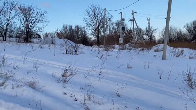 Село Алтайское 09.01.2023 вид с горы около 2ой школы на село смотреть онлайн