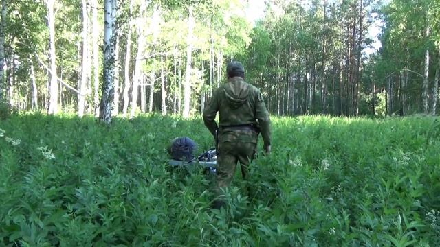 Проверка боя карабина перед охотой на кабана. Проверял с ночным прицелом 1ПН-58 нспу