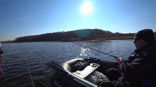 Ловля ЩУКИ троллингом с мотором Haswing osapian 40! смотреть онлайн