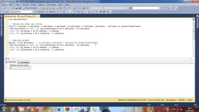 Curso de SQL Server para Iniciantes (Aula 15) - Select com Group By смотреть онлайн