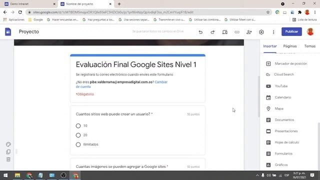 Google Sites y Formularios, como recursos para automatizar procesos internos. смотреть онлайн