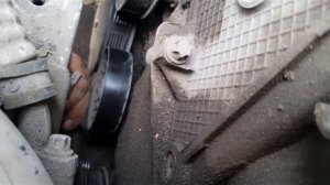 Opel Zafira  2004 г  2л Дизель Замена натяжного ролика ремня генератора