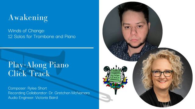 'Awakening,' by Rylee Short - Play-Along Piano Click Track (Trombone) смотреть онлайн
