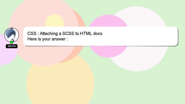 CSS : Attaching a SCSS to HTML docs смотреть онлайн