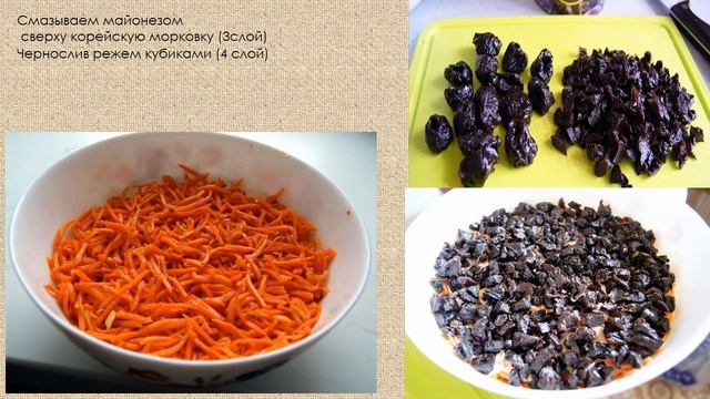 САЛАТ С КУРИЦЕЙ. ГРИБАМИ, КОРЕЙСКОЙ МОРКОВЬЮ, СВЕЖИМИ ОГУРЦАМИ смотреть онлайн